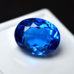 Looduslik sinine safiir 9.5ct ovaalse l&otilde;ikega sertifitseeritud lahtine v&auml;&auml;riskivi 13.6 mm Approx sinine