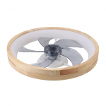 LED-lagiVentilaator Valgusti, puldi ja taimeriga, 6 kiirust, astmeteta h&auml;mardus, tasapinnaline paigaldus, ventilaatorivalgusti elutuppa, magamistuppa