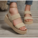 Uued minimalistlikud slingback-kiilusandaalid, suvised kerged slaidid, &uuml;hev&auml;rvilised, paksu p&otilde;hjaga naiste kingad Naiste sandaalid 41