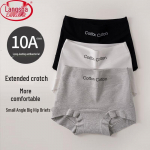 Langsya Women's Pure Cotton Antibacterial Boxer Briefs 3-Pack XL