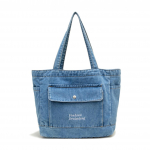 Denimkott, Vabaaja T&uuml;druku &Uuml;he &otilde;la kott, Suure mahutavusega kandekott, &Otilde;pilase k&auml;eshoitav &otilde;ppematerjalide kott tumesinine v&auml;rv