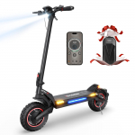 Electric Scooter Foldable iScooter 10 1000Wx2 Dual Motor 48V 17.5AH Max Range 80KM Load 150Kg Black ix7 Pro must