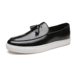 Itaalia Meeste Vabaaja Kingad Suvised Nahast Mokassiinid Kontorikingad Meestele S&otilde;idukingad Mugavad Slip-on Peo Moekingad Mehed 38 must