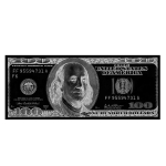 Dollar Vaip Magamistoa Vaip USD Pangat&auml;hed Kapiid Elutuppa Voodi k&otilde;rvale Vaibad USA Dollarid Uksematt Alfombra Habitaci&oacute;n 50x120cm (19.7x47in) gray