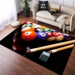 15 suurust 3D-tr&uuml;kiga Snookeri Piljardi Muster Elutoa AlaVaip Vannitoa Matt Loominguline Uksematt Vaip Magamistoa KoduDekoratsiooni jaoks 40x60cm (16x24in)