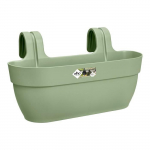 ELHO Balconni&egrave;re Vibia Campana Easy Hanger L - 24,1 x 46 x H26,5 cm - Vert pistache - Plastique r&eacute;g&eacute;n&eacute;r&eacute; - Avec r&eacute;serve d'eau