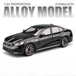 Valatud Miniatuurne Auto 1/24 BMW I5 M60 Sulamist Automaal koos Heli ja Valgusega Laste Poiste M&auml;nguasi S&otilde;iduk S&uuml;nnip&auml;evakingitus Kodu Dekoor must