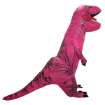 Halloweeni dinosaurus t&auml;ispuhutav kost&uuml;&uuml;m - Tyrannosaurus Rex lavastuseks Children magenta