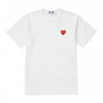 Comme Des Gar Ons Play Punane S&uuml;da Plaaster Unisex T-s&auml;rk Ax T108 051 AX-T108-051 2 (XL)