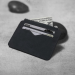 Moodne kunstnahast kaarditasku (must) transpordikaardi hoidja