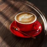 Barista soovitab keraamilist 3. p&otilde;lvkonna paksendatud kohvitassi ja alustassi komplekti caboo latte professionaalne latte art'i tass 350 350 red