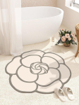 &Uuml;mmargune kameelia kristallsametist p&otilde;randamatt elutuppa, vannituppa, ukse ette, imav, kiiresti kuivav p&otilde;randamatt, majapidamise libisemiskindel vaip 80X80CM beige