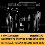 For Renault Grand Koleos 2024 2025 Car Interior Center console Transparent TPU Protective film Anti-scratc Repair Accessories RHD