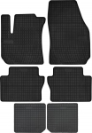 Dywaniki samochodowe gumowe do: Opel Zafira B minivan 7 osobowy (2005-2014) - czarne, dopasowane