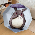 1 tk Totoro Vihmavari Automaatselt Kokkupandav Vihmavari, Tugev 8-ribiline Raudraam, Kompaktne Kaasaskantav Vihmavari Sobib Reisimiseks, Igap&auml;evaseks Kasutamiseks