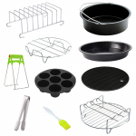 fryer Accessories Single Layer Steaming Rack Parts Insulation Carrying Household BBQ 6inch