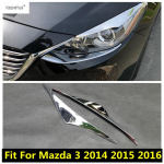 Mazda 3 AXELA 2014 2015 2016 esitulede lambi kulmukarva dekoratiivkate ABS kroomitud autotarvikud V&auml;lisosa