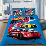 Hot Wheels Autod Tekikott Padjap&uuml;&uuml;r Voodipesukomplekt T&auml;iskasvanu Poiss T&uuml;druk Magamistoa Kaunistus Laste Kingitus &Uuml;he- v&otilde;i Kahekohaline Suur Suurus EU Single(135*200cm)3pcs