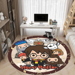 1 tk Harry Potter vaip, &uuml;mmargune libisemiskindel vastupidav suure suurusega kontorivaip, sobib kontorisse, ilus kaunistus 100cm gray