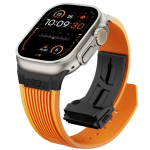 Meeste Kummipael Apple Watch Ultra 3 49mm Seeria 11 10 46mm jaoks Spordiks Pehme Rihm Iwatch 9 8 7 6 5 4 SE 3 44mm 45mm K&auml;ev&otilde;ru 49mm(Ultra 3 2 1) black