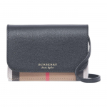 Burberry uus versioon v&ouml;&ouml;ga Woc Vintage Klassikaline ruuduline puuvillast ja nahast &otilde;la-ristkeha kott Tavaline naiste kott Must 80463161 Basic Set (Bag+Dust Bag)