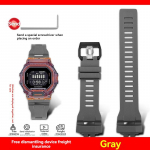 Casio 3506 GBD-200 GBD-200SM GBD-200-1 jaoks Veekindel Vaik Silikoonkummist Kella Rihm Meeste K&auml;ev&otilde;ru Randmepael T&ouml;&ouml;riistadega Fit GBD-200 model hall v&auml;rv