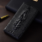 Krokodillipea Ehtne Klappnahast &Uuml;mbris Redmi Note 7 8 8T 9 10 11 12 13 14 15 Pro Plus 4G 5G Telefonikatete &Uuml;mbrised Redmi Note 14 4G&Genuine Leather must