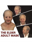 Realistlik t&auml;ispea Silikoonmask, Vana Eakas, &Uuml;lipehme, Peotarbed, teine t&auml;iskasvanu beež