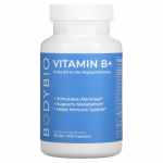BodyBio, vitamiin B+, mitte-GMO, 90 kapslit