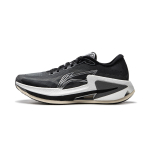 Li Ning Cushioning Slip Resistant Abrasion Resistant Breathable Low top Running Shoes Men's Black White ARZU007-3 41 black