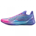 Li Ning Blade 4 V2 Cushioning Slip Resistant Lightweight Rebound Low top Performance Basketball Shoes Men's Blue Purple ABAU037-9 45