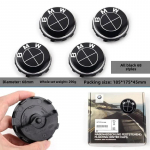 4 tk 56/68 mm BMW 50. aastap&auml;eva ujuvad rattakatted BMW G11 G12 G30 G31 G32 G08 G05 F46 F49 F39 F90 jaoks Autotarvikud