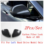 Rearview Mirror Shell Protective / Door Handle Cover Trim Carbon Fiber Accessories For BYD Sealion 7 Sea lion 07 EV 2024 2025 Left Hand Drive