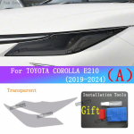 TOYOTA COROLLA E210 Autode V&auml;lisosa Esitulede L&auml;bipaistvad Kriimustusvastased Kaitsekiled Esitulede Valgust Must Kilet&uuml;kk (A)-Transparent