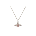Vivienne Westwood Mini Bas Relief Kuninganna Ema Planeedi Reljeefiga Ripats Naiste kaelakee Roosa-Teemant Metallik H&otilde;be 63030086P207P207 Box