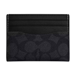 Coach Kaardihoidja 10 Klassikaline Monogramm S&uuml;nteetiline Nahk ja Kang Veisenahaga Mini Unisex Kaardihoidja CW366-MI5 Charcoal Black & Black black