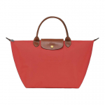 Longchamp Le Pliage Original Reljeefne Logo T&otilde;mblukk Taaskasutatud L&otilde;uend Kotikott Keskmine Naiste kotid Tomatipunane 1623089P94 Tomato Red