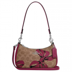Coach Teri 20 Lilleprindiga Eemaldatava Reguleeritava &Otilde;larihmaga Kaetud L&otilde;uendist Crossbody Kott V&auml;ike Naiste kotid Pruun CY733-SVXI4 Basic Set (Bag+Dust Bag)