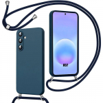 Kaitse&uuml;mbris Samsung Galaxy A57 5G jaoks, Kriimustuskindel silikoonkaitse tumensinise n&ouml;&ouml;riga sinine