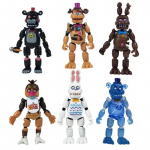 6 tk FNAF Eriv&auml;ljaanne Anime Kuju Eemaldatava Liigendiga Bonnie Karu Freddy Tegevuskuju Mudel M&auml;nguasjad
