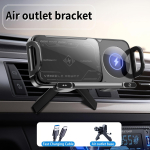 15W juhtmevaba autolaadija hoidik Z Fold6 Fold5 Fold4 Fold3 Fold2 Fold Ultra 16/15/14/13/12 Pro Max 4,3-tollisele-6,9-tollisele mobiiltelefonile Automaatne kinnitus must