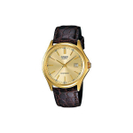 Casio Standard Enticer Seeria Lihtne &Auml;ri Kvartsmehhanism Ehtne Nahkrihmaga K&auml;ekell Meeste k&auml;ekellad Kuldne MTP-1183Q-9A Random Watch Box
