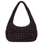 COS Moodne Mitmek&uuml;lgne Pol&uuml;ester T&ouml;&ouml;le Sobiv K&auml;e-&Otilde;lakott Suur Naiste kott Tume Pruun 0916460031 Dark Brown,Large