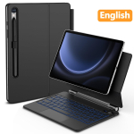 Magic Keyboard Samsung Tab S10+/S9+/S9/S9 FE/S8/S7 jaoks Ujuv Konsool Magnetiline Alus Multi-Touch Puuteplaat S Pen Hoidjaga 11 inch white