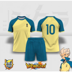 Inazuma Eleven Jalgpallis&auml;rgi Komplekt 3D Axel Blaze Prindiga Cosplay Anime T-s&auml;rk L&uuml;hikeste P&uuml;kste Komplekt Mehed Naised Spordi Jalgpalli T-s&auml;rgi Komplektid S