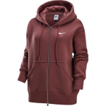 Nike Sportswear Phoenix Fleece Swoosh Kapuutsiga T&otilde;mblukuga Mugav Pikkade Varrukatega Huppar Naiste Huppar Punakaspruun Sail DQ5759-218 M