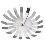 Motorcycle Engine Valve Screw Adjusting Spanner Tool Valve clearance adjustment tools + Feeler gauge 0.02-1 Gauge B white