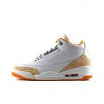 Air Jordan 3 Orange Citrus Naiste Tennised White Cement-Grey Fire-Red CK9246-101 36