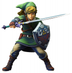 The Legend of Skyward Sword Link M&otilde;&otilde;tkava PVC V&auml;rvitud Komplektne Kuju Zelda 1/7 (Uuesti vabastada)