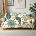 1 tk Vintaaž Boho Botaaniline Lilleline Prindiga Veniv Diivanikate, Eemaldatav Pestav Tolmukindel Diivanikate 1pc Single set(90-140cm)